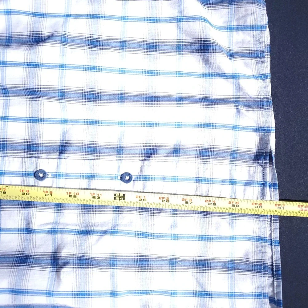 The North Face Button Up Shirt Mens‎ L Plaid Short Sleeve Casual Outdoor Hiking